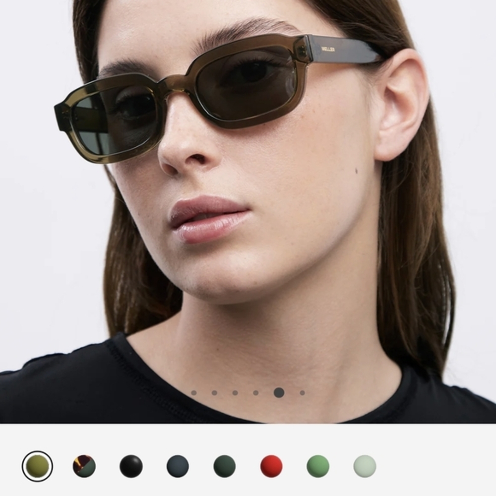 MELLER Jamil In Moss Olive Sunglasses